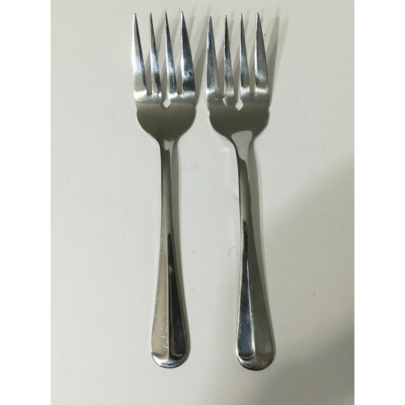 Michael LLoyd MLL12 Individual Salad Forks Stainless Korea 6 3/8" Lot of 2 - Picture 7 of 11